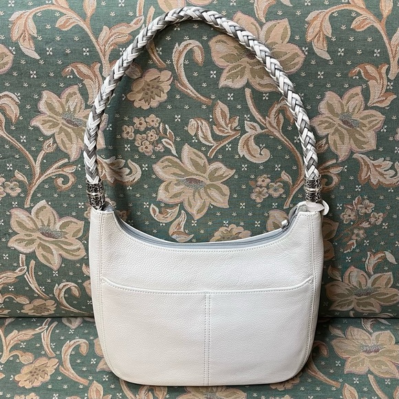 Brighton White Barbados Leather Shoulderbag - Picture 2 of 6